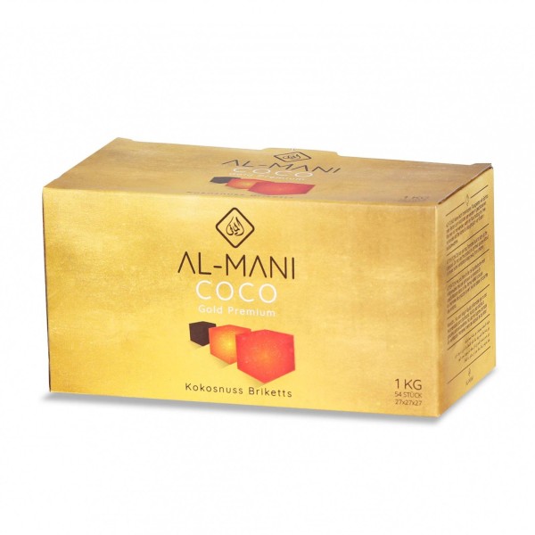 Καρβουνάκια AL-MANI COCO Gold Premium 27x27x27 1kg - Χονδρική